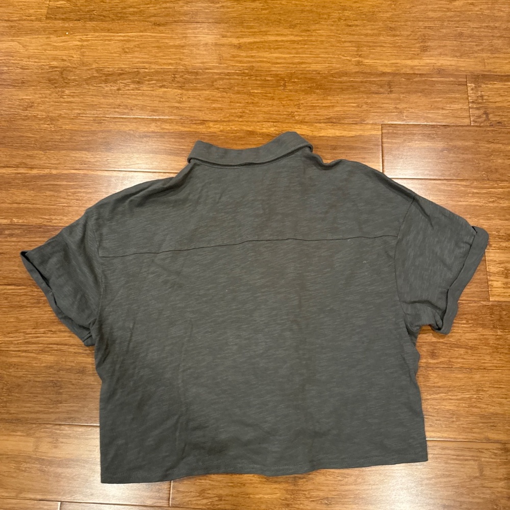 Splendid Button Down Short Sleeve Top - image 5